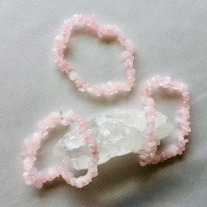 bracelet fin quartz rose