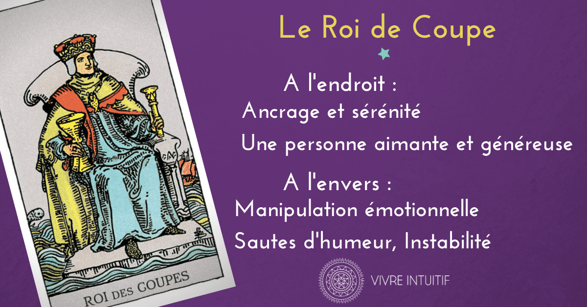 Le Roi de Coupe dans le Tarot signification, interprétation Vivre Intuitif