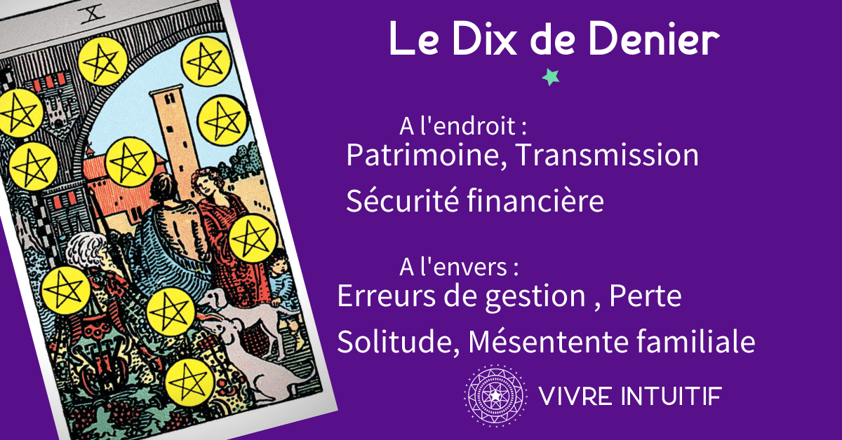 Signification du Dix de Denier dans le Tarot