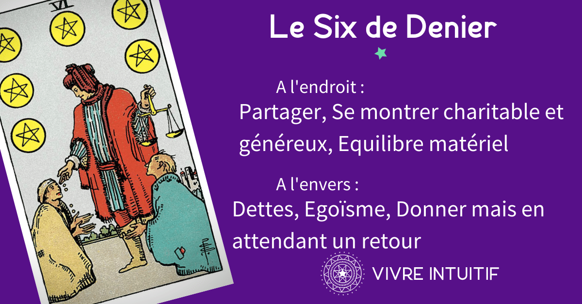 6 De Deniers Tarot De Marseille