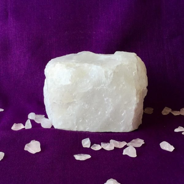 bougeoir quartz blanc cristal de roche