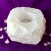 bougeoir quartz blanc cristal de roche