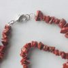 collier jaspe rouge ras de cou