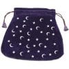 pochon velours indigo etoiles et lune