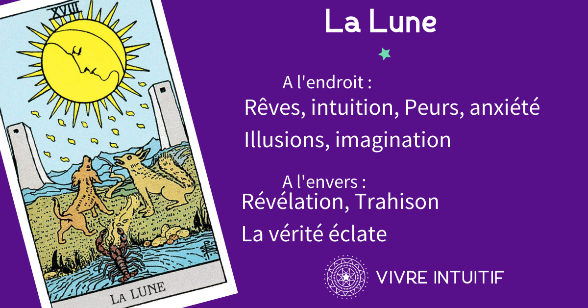 Carte Tarot - La Lune